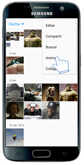Galaxy S7-¿Cómo crear animaciones?
