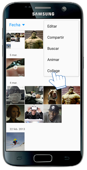 Galaxy S7-¿Cómo crear un Collage?