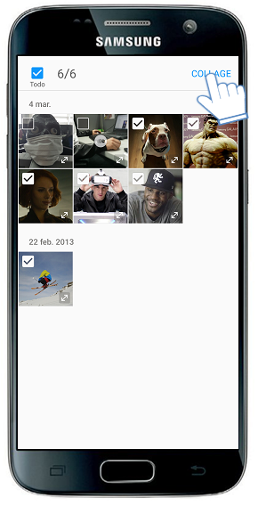 Galaxy S7-¿Cómo crear un Collage?