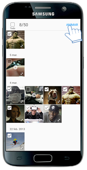Galaxy S7-¿Cómo crear animaciones?