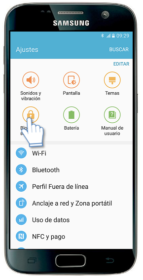 Galaxy S7-¿Cómo eliminar una huella registrada?