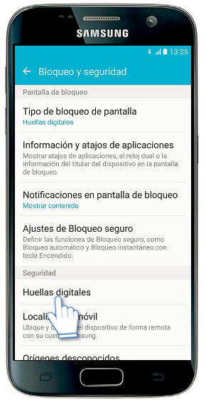 Galaxy S7-¿Cómo eliminar una huella registrada?