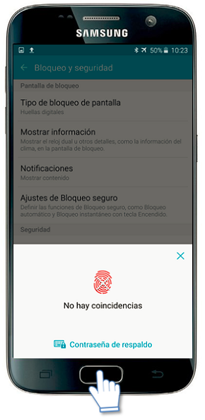 Galaxy S7-¿Cómo eliminar una huella registrada?