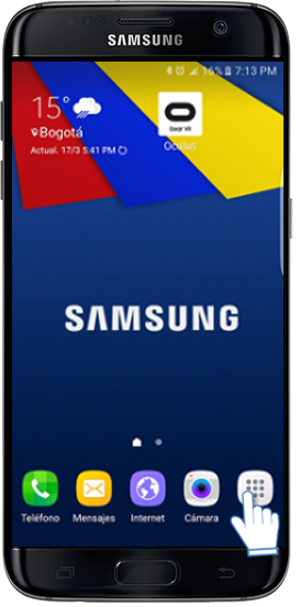Galaxy S7 Edge-¿Cómo utilizar la operación con una mano?