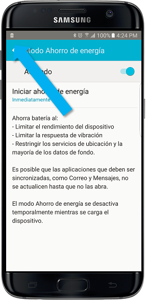 Galaxy S7 Edge-¿Cómo usar el modo ahorro?