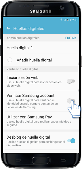 Samsung: Galaxy S7 Edge-¿Cómo verificar la cuenta Samsung?