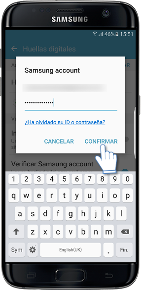 Samsung: Galaxy S7 Edge-¿Cómo verificar la cuenta Samsung?
