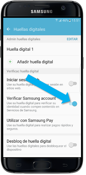Samsung: Galaxy S7 Edge-¿Cómo verificar la cuenta Samsung?