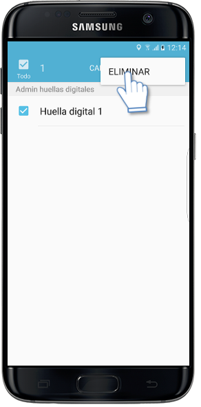 Galaxy S7 Edge-¿Cómo eliminar una huella digital?