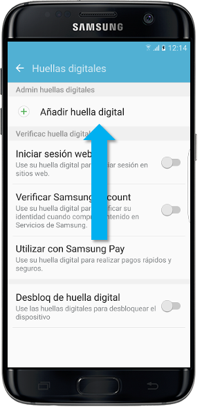Galaxy S7 Edge-¿Cómo eliminar una huella digital?