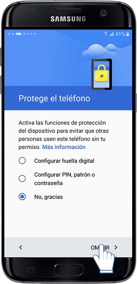 Galaxy S7 Edge ¿Qué es la protección de cuenta Google y como puedo registrarla/eliminarla?
