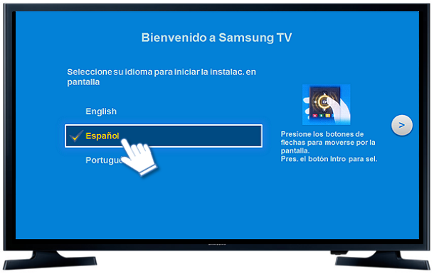 Smart TV J5200A Serie 5 - ¿Cómo realizar la configuración inicial del TV?