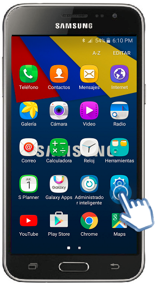 Galaxy J3 (2016) - ¿Cómo configurar el tipo y tamaño de la fuente?