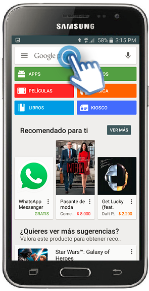Galaxy J3 (2016) - ¿Cómo descargar e instalar aplicaciones?