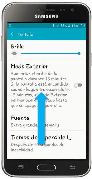 Galaxy J3 (2016) - ¿Cómo configurar el tipo y tamaño de la fuente?