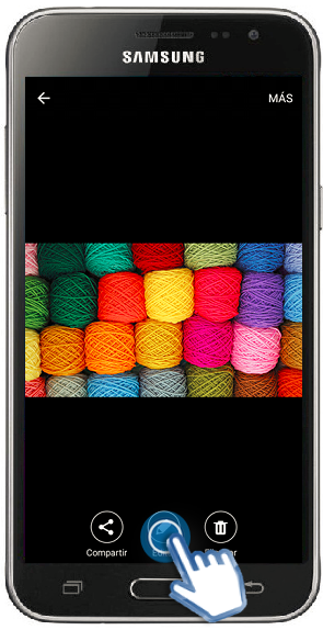 Galaxy J3 (2016) - ¿Cómo recortar una imagen?