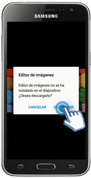 Galaxy J3 (2016) - ¿Cómo descargar e instalar el Editor de imágenes?