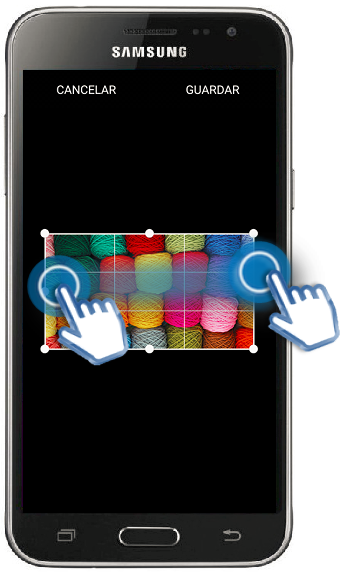 Galaxy J3 (2016) - ¿Cómo recortar una imagen?