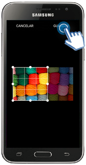 Galaxy J3 (2016) - ¿Cómo recortar una imagen?
