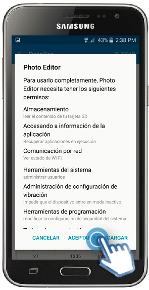 Galaxy J3 (2016) - ¿Cómo descargar e instalar el Editor de imágenes?