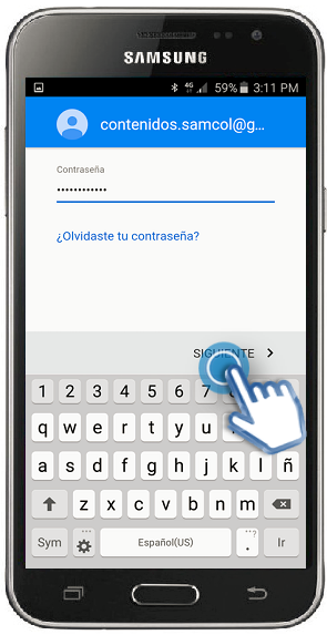 Galaxy J3 (2016) - ¿Cómo registrar una cuenta de Google?
