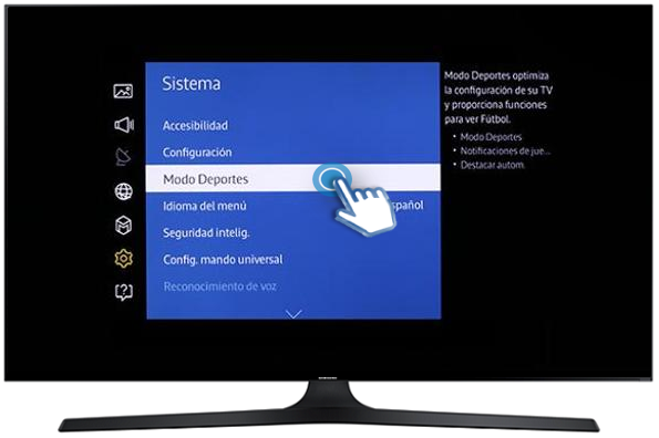 Smart TV/UN60J6300AK - Modo Deportes. ¿Qué es y cómo se activa?