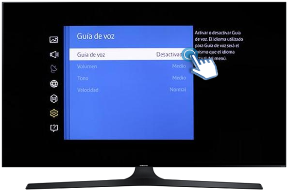 Smart TV/UN60J6300AK - Guía de voz. ¿Qué es? ¿cómo se activa?