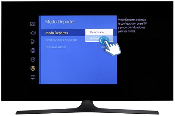 Smart TV/UN60J6300AK - Modo Deportes. ¿Qué es y cómo se activa?