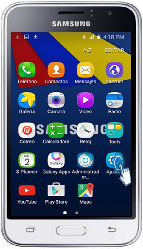 Galaxy J1 Mini - ¿Cómo ajustar tiempo de espera en la pantalla?