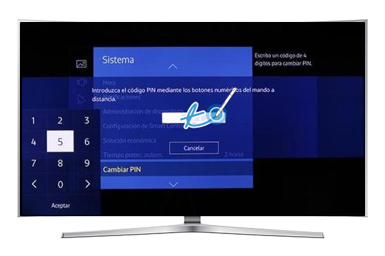 Smart TV Curvo/UN78JS9500 - ¿Cómo cambiar el PIN?