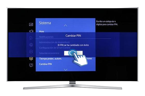 Smart TV Curvo/UN78JS9500 - ¿Cómo cambiar el PIN?