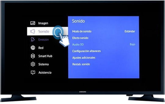 Smart TV J5200A Serie 5-¿Cómo establecer la configuración de los altavoces?