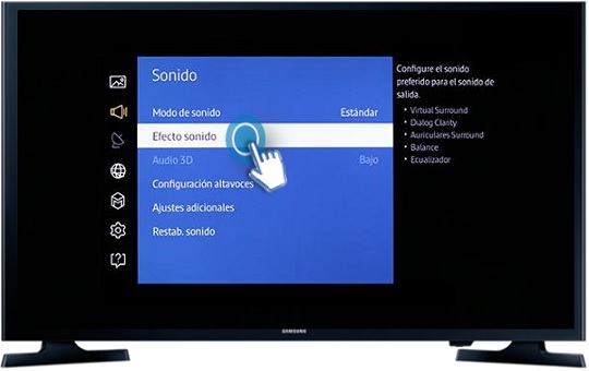 Smart TV J5200A Serie 5-¿Cómo establecer la configuración de los altavoces?