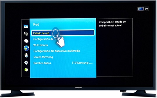 Smart TV J5200A Serie 5-¿Cómo configurar una dirección IP y demás datos de forma manual?