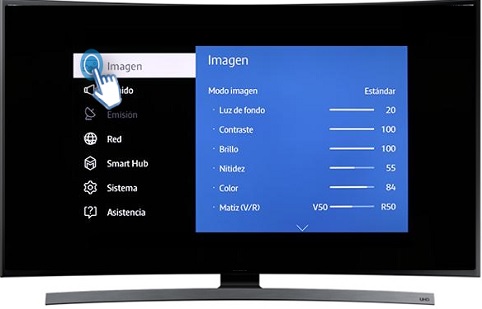 65 UHD 4K Curvo Smart TV JU6700 - ¿Cómo activar la función Samsung Multi - Link Screen?