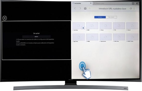 65 UHD 4K Curvo Smart TV JU6700 - ¿Cómo activar la función Samsung Multi - Link Screen?
