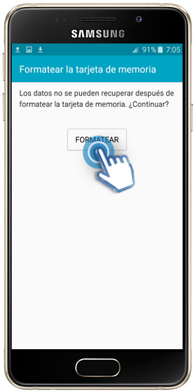 Galaxy A3 (2016) - ¿Cómo formatear la memoria externa?