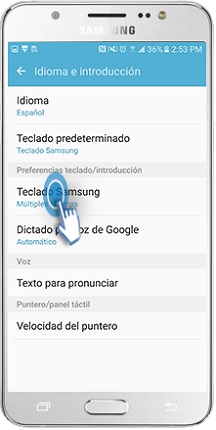 Galaxy J5 (2016) - ¿Cómo ajustar el tamaño del teclado?