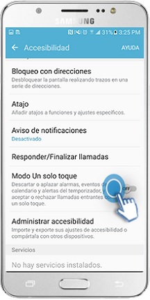 ¿Qué es el modo un solo toque?¿Cómo se activa?