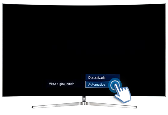 ¿Cómo ajustar la función Vista digital nítida?