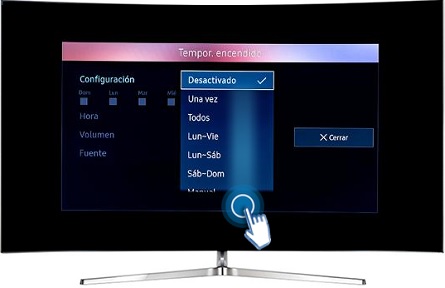 SMART TV / UN65KS9000-¿Cómo activar temporizador de encendido?