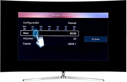 SMART TV / UN65KS9000-¿Cómo activar temporizador de encendido?