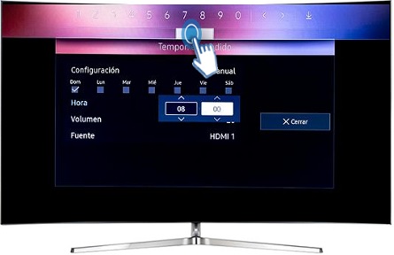 SMART TV / UN65KS9000-¿Cómo activar temporizador de encendido?