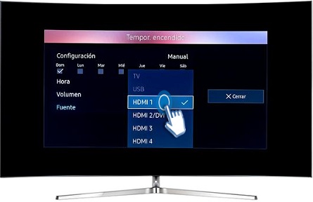 SMART TV / UN65KS9000-¿Cómo activar temporizador de encendido?