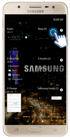 Galaxy J5 Prime - ¿Cómo agregar o eliminar un widget?