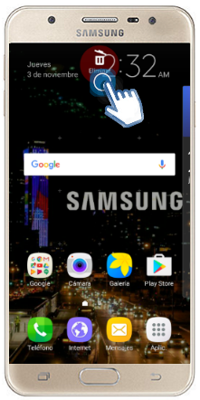 Galaxy J5 Prime - ¿Cómo agregar o eliminar un widget?