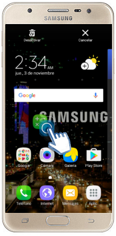 Galaxy J5 Prime - ¿Cómo agregar acceso directo a una aplicación?