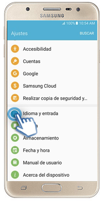 Galaxy J5 Prime - ¿Cómo resTablecer el teclado?