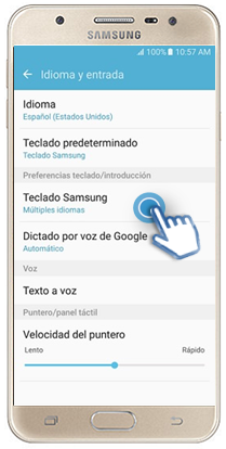 Galaxy J5 Prime - ¿Cómo resTablecer el teclado?