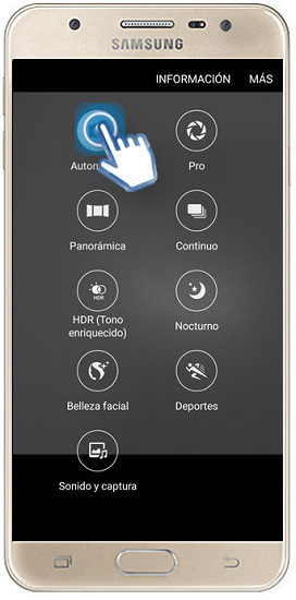 Galaxy J5 prime - ¿Cuáles son los modos de la cámara trasera?